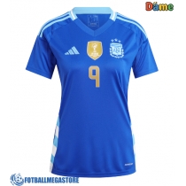 Fotballdrakt Dame Argentina Julian Alvarez #9 Bortedrakt Copa America 2024 Kortermet